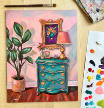 Load image into Gallery viewer, Teal Dresser