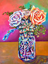 Load image into Gallery viewer, Succulent and Roses