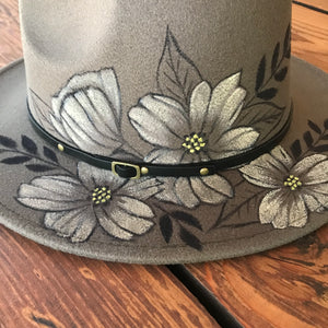 Floral Dream - Hand Painted Hat
