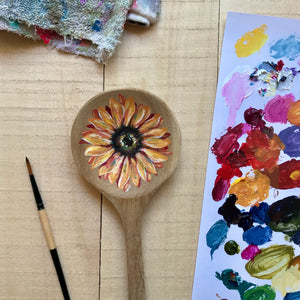 Sunflower Petals - Wooden Spoon