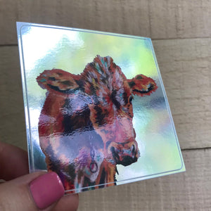 Hello Cow - Original Art Sticker