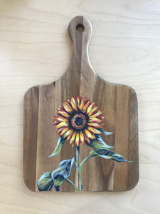 Sunflower Stem - Cutting Board