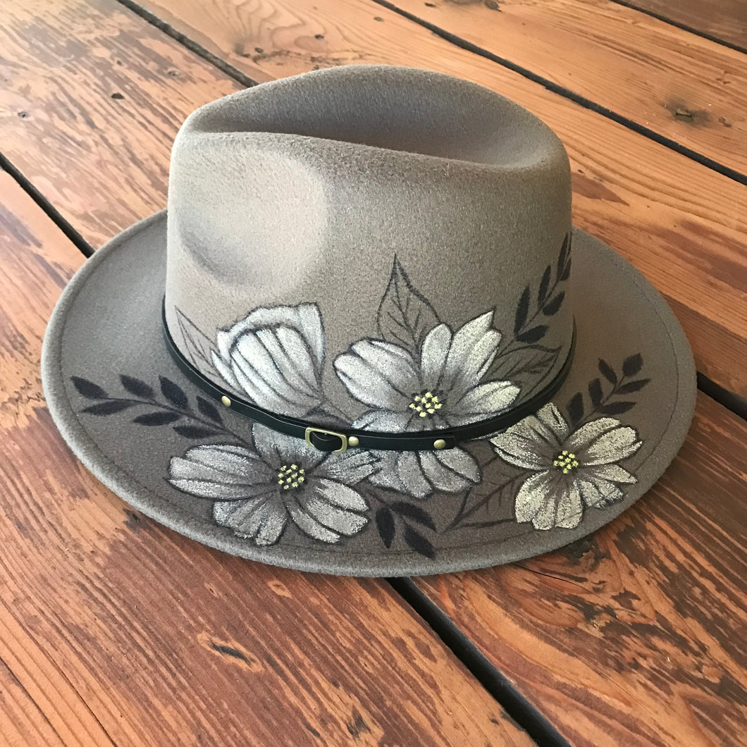 Floral Dream - Hand Painted Hat
