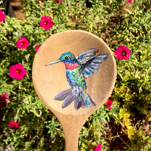 Tiny Hummingbird - Wooden Spoon