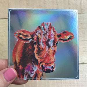 Hello Cow - Original Art Sticker