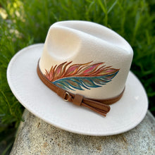 Load image into Gallery viewer, Classic Feather - Hand Painted Hat
