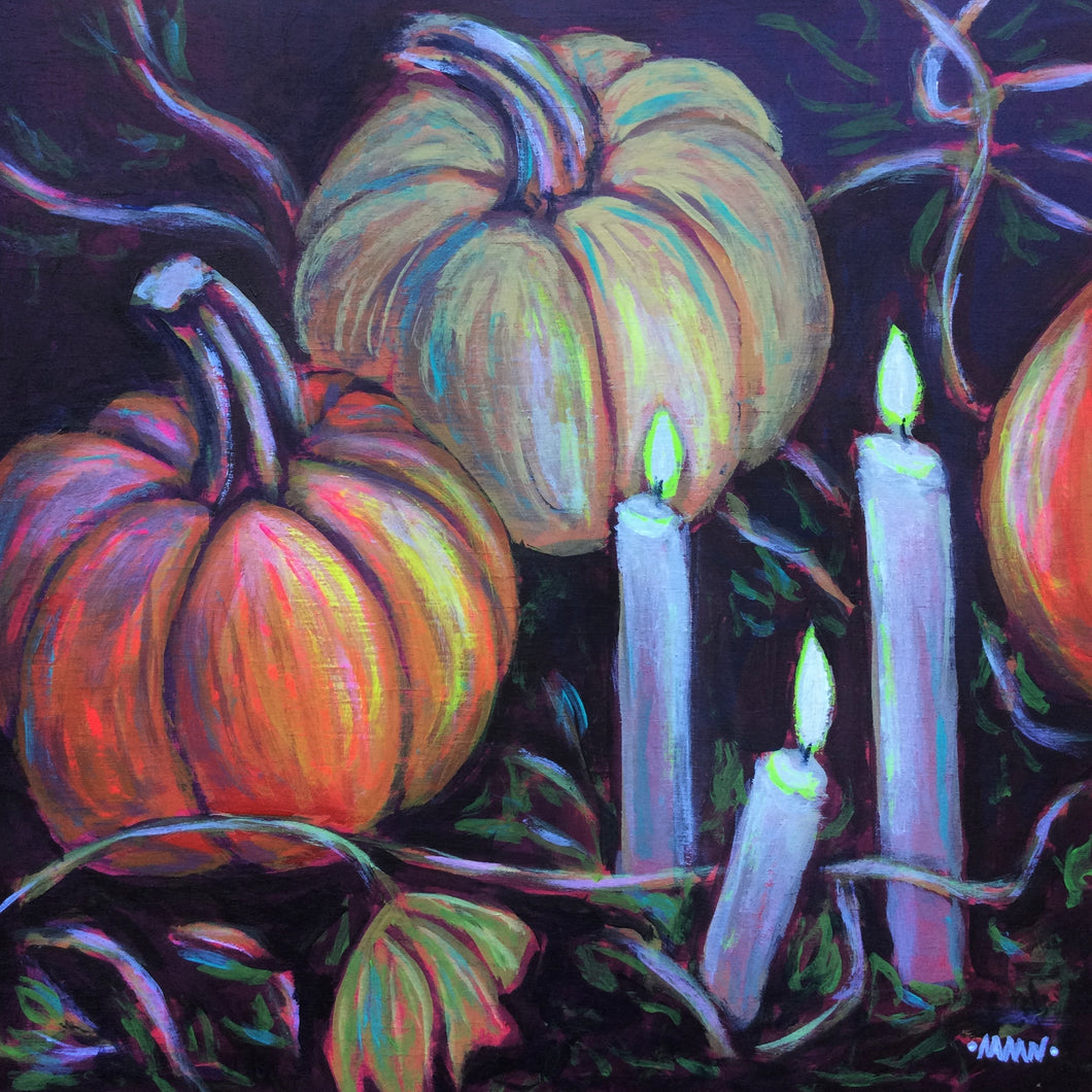 Pumpkins In The Candlelight